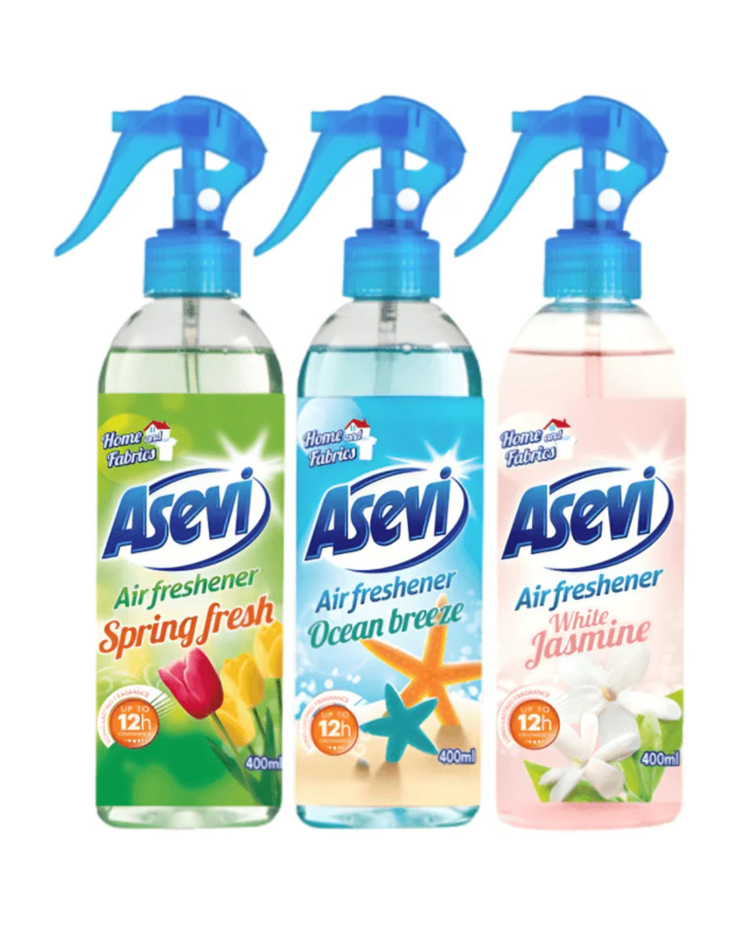 Asevi Air & Fabric Freshener 400ml (Scent Options) Asevi Air & Fabric Freshener 400ml (Scent Options)